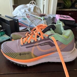 Nike Trail Shoes with Gore-Tex in Orange and Green